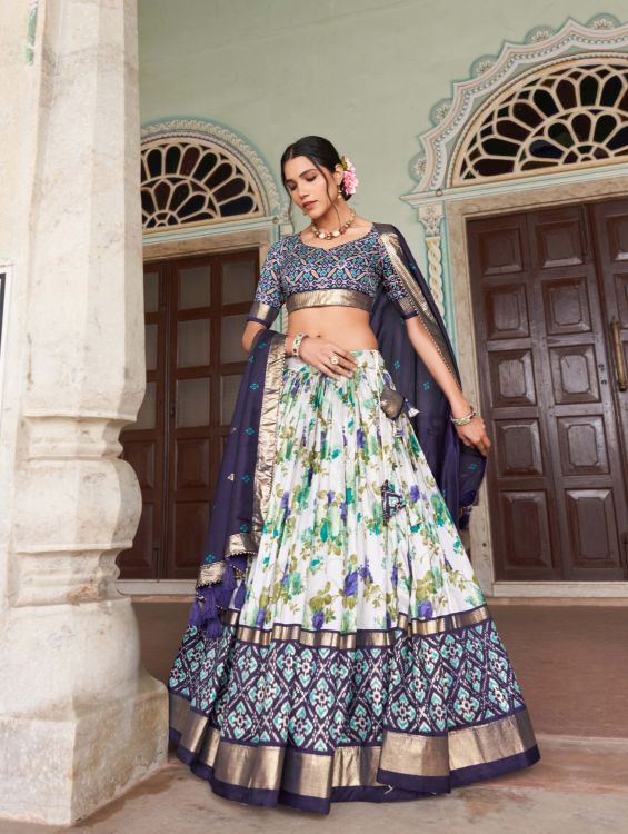 Picture of Alluring Silk Multi Lehenga Choli