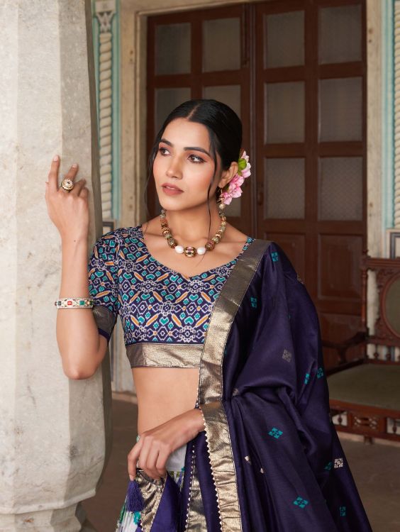 Picture of Alluring Silk Multi Lehenga Choli