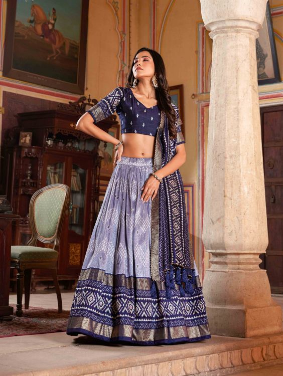 Picture of Pretty Silk Multi Lehenga Choli