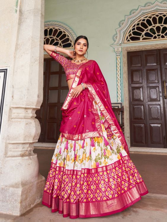 Picture of Marvelous Silk Multi Lehenga Choli
