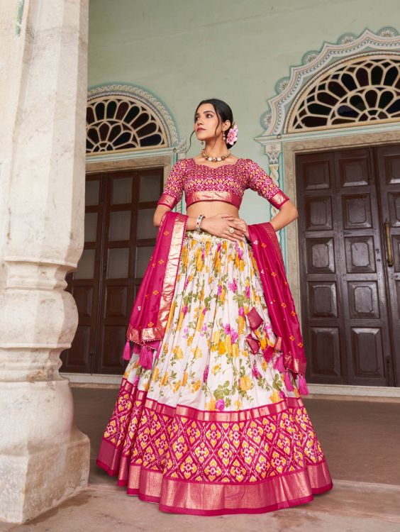 Picture of Marvelous Silk Multi Lehenga Choli