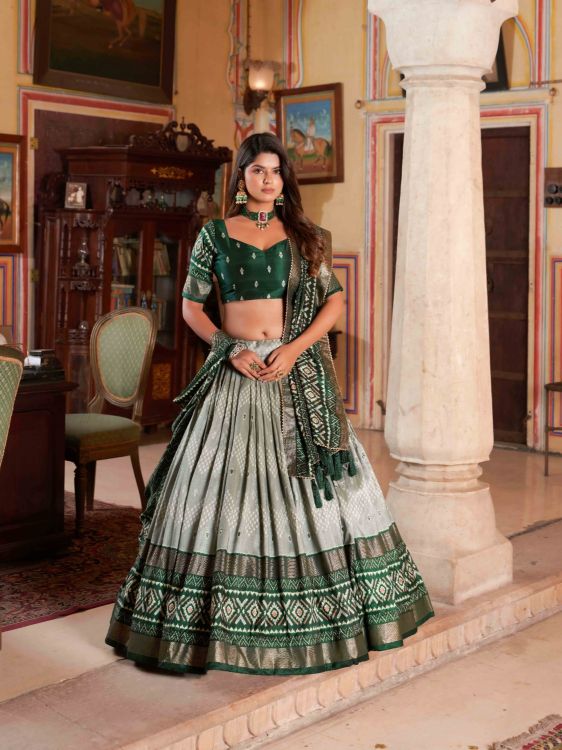 Picture of Excellent Silk Multi Lehenga Choli