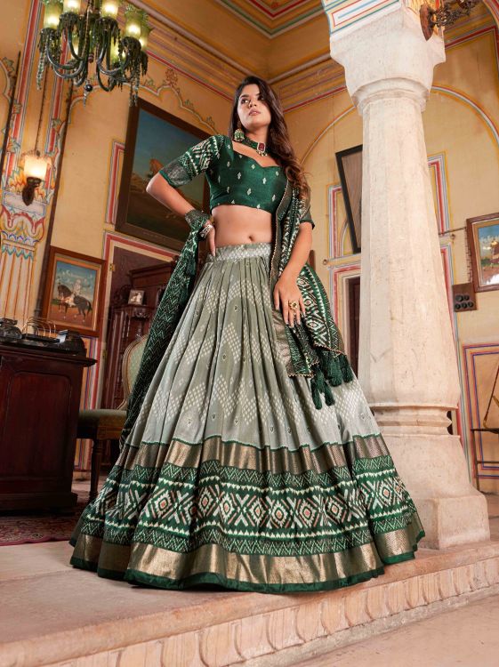 Picture of Excellent Silk Multi Lehenga Choli