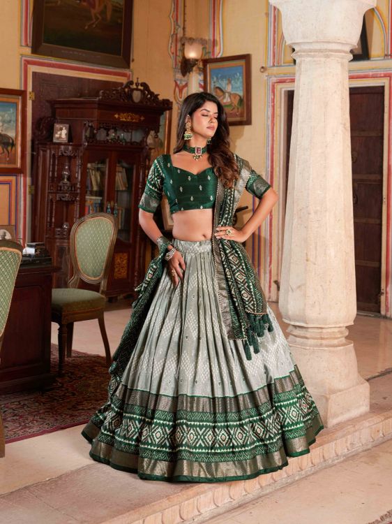 Picture of Excellent Silk Multi Lehenga Choli