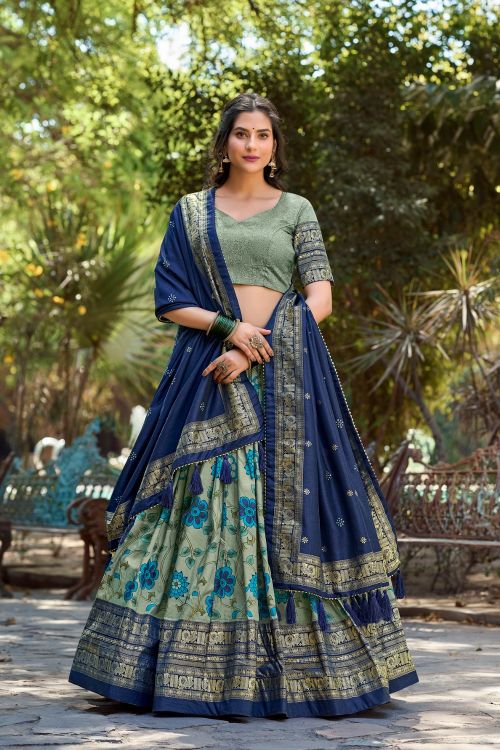 Picture of Excellent Silk Lehenga Choli