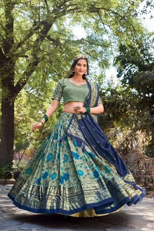 Picture of Excellent Silk Lehenga Choli