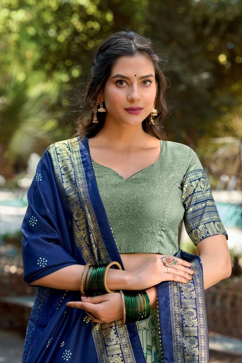 Picture of Excellent Silk Lehenga Choli