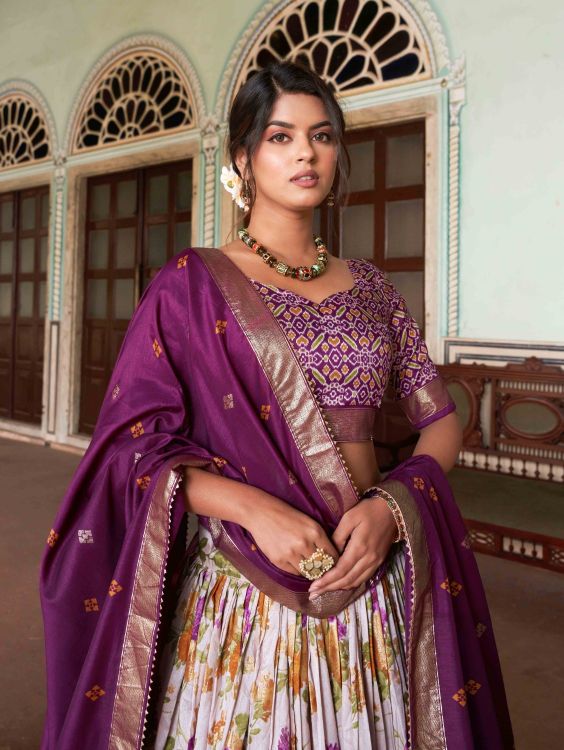 Picture of Taking Silk Multi Lehenga Choli