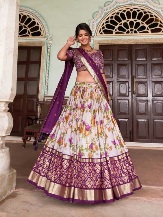 Picture of Taking Silk Multi Lehenga Choli