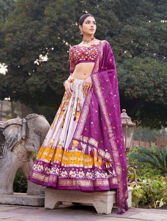 Picture of Resplendent Silk Multi Lehenga Choli
