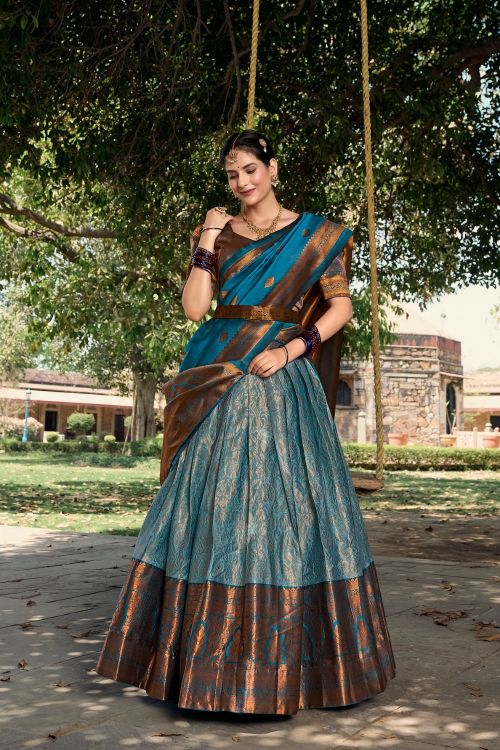Picture of Well Formed Silk Lehenga Choli