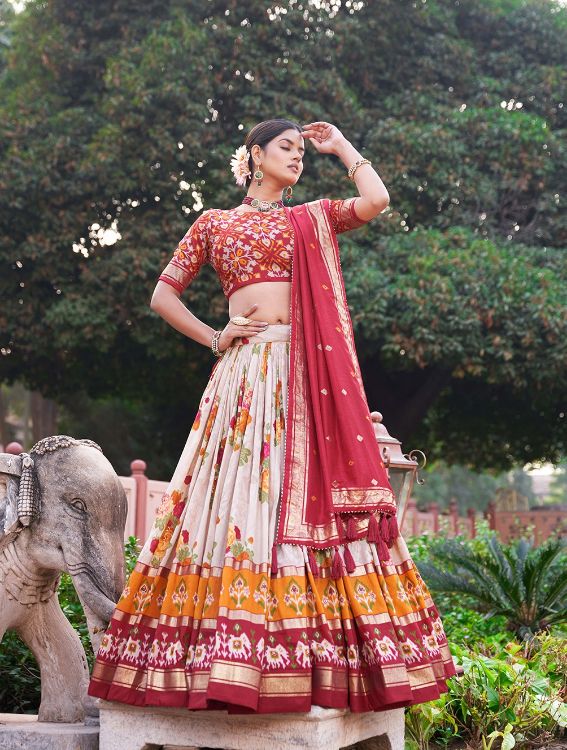 Picture of Gorgeous Silk Multi Lehenga Choli