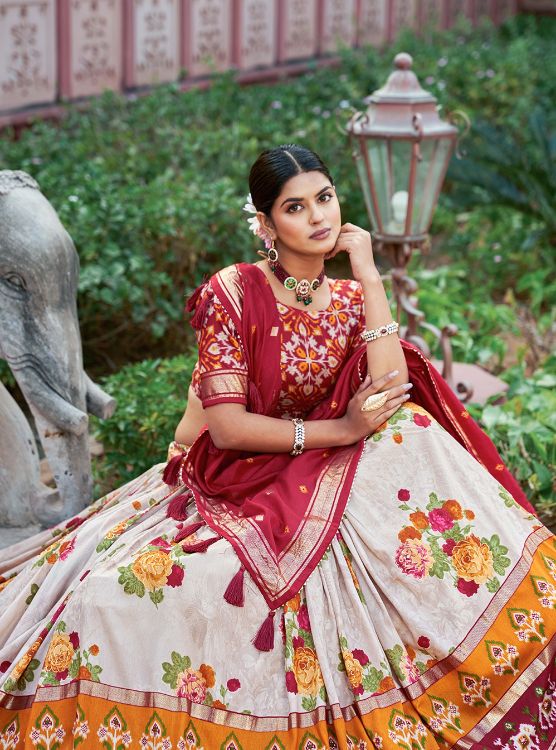 Picture of Gorgeous Silk Multi Lehenga Choli