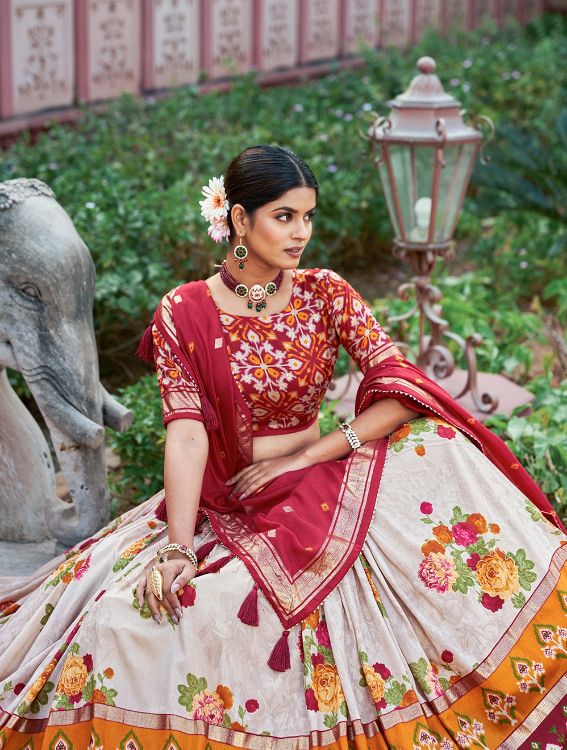 Picture of Gorgeous Silk Multi Lehenga Choli