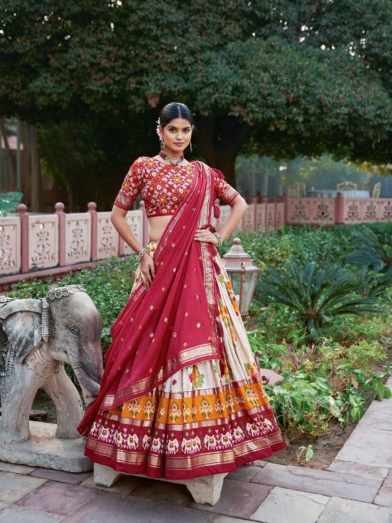 Picture of Gorgeous Silk Multi Lehenga Choli