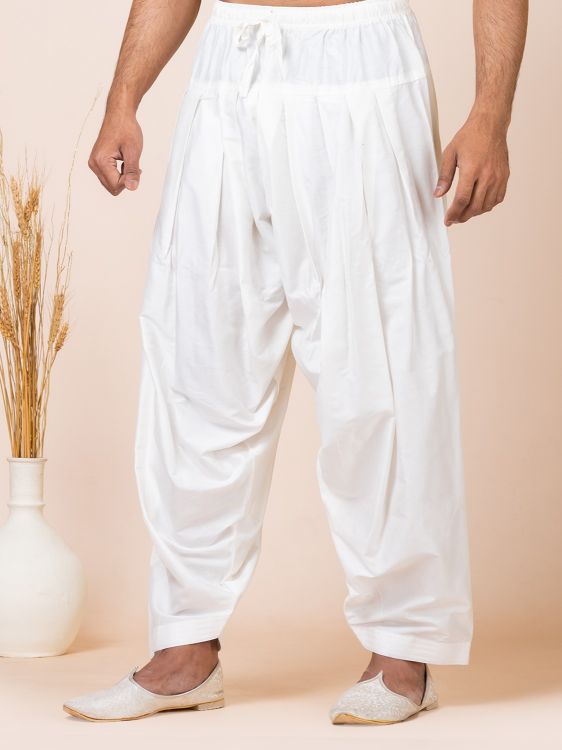 Picture of Lovely Ps Viscose White Kurta Pajama