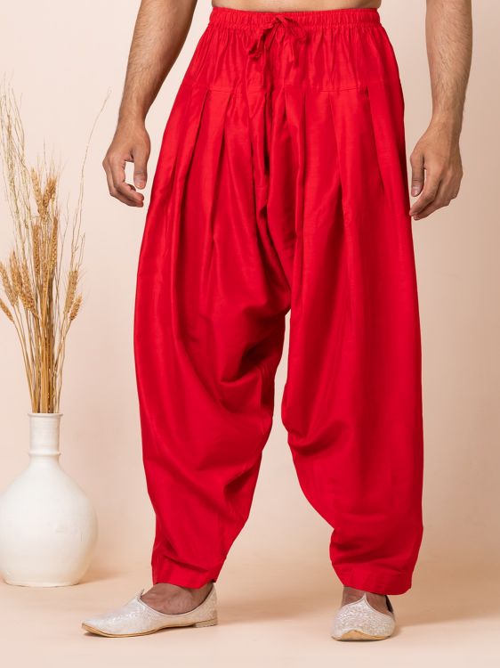 Picture of Nice Ps Viscose Red Kurta Pajama