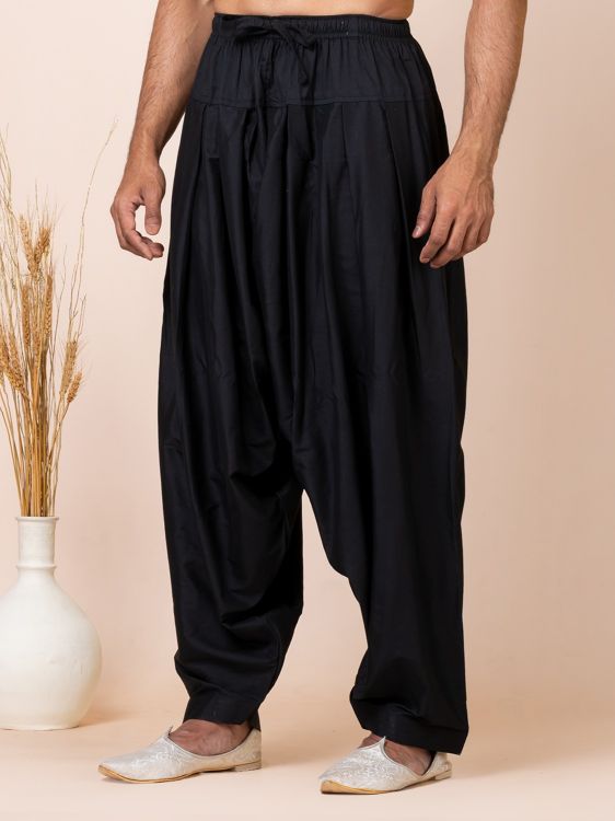 Picture of Lovely Ps Viscose Black Kurta Pajama