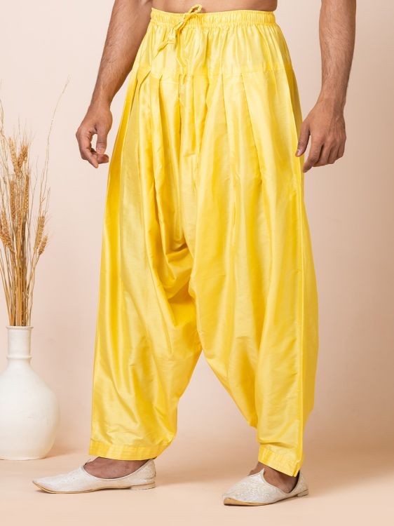 Picture of Exquisite Ps Viscose Yellow Kurta Pajama