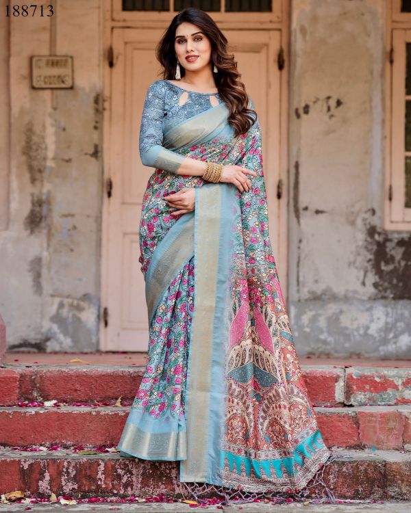 Picture of Pretty Rt9669 Wholesale Saree