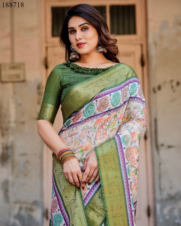 Picture of Pretty Rt9669 Wholesale Saree