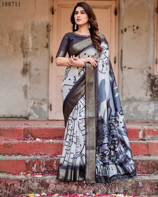 Picture of Pretty Rt9669 Wholesale Saree