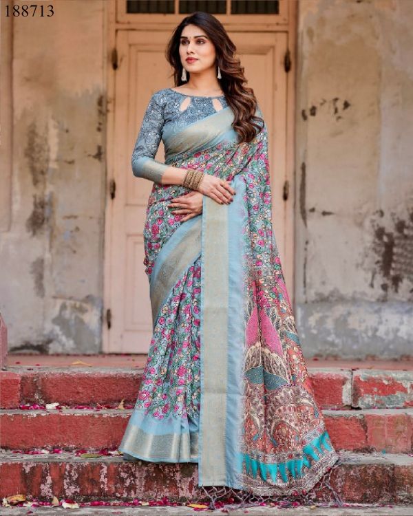 Picture of Pretty Rt9669 Wholesale Saree