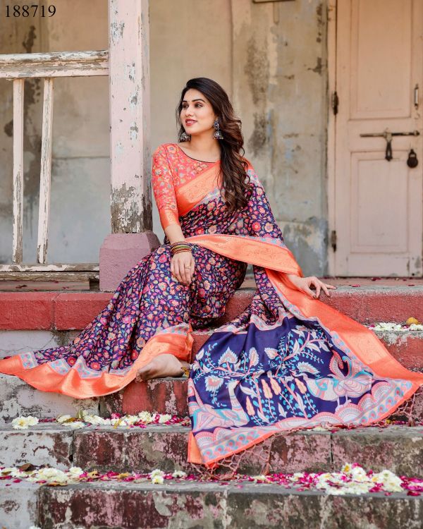 Picture of Pretty Rt9669 Wholesale Saree