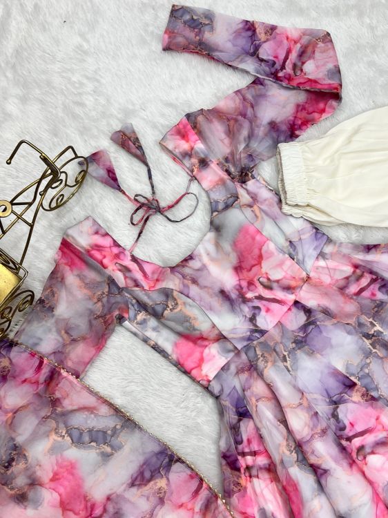 Picture of Classy Organza White Salwar Suits