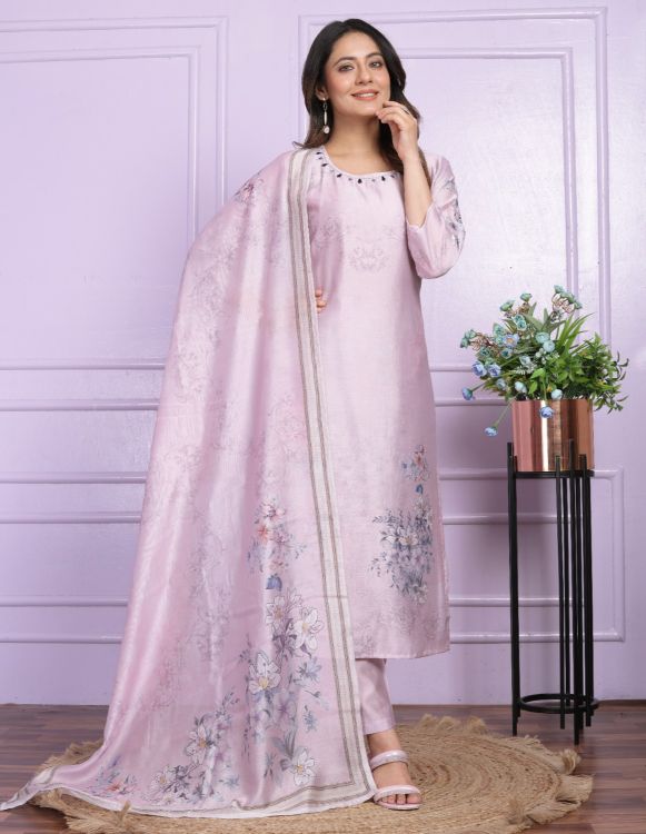 Picture of Exquisite Silk Thistle Salwar Suits