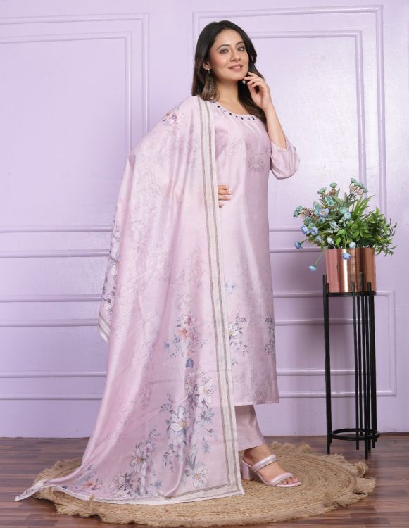 Picture of Exquisite Silk Thistle Salwar Suits