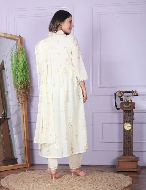 Picture of Splendid Cotton White Readymade Suits