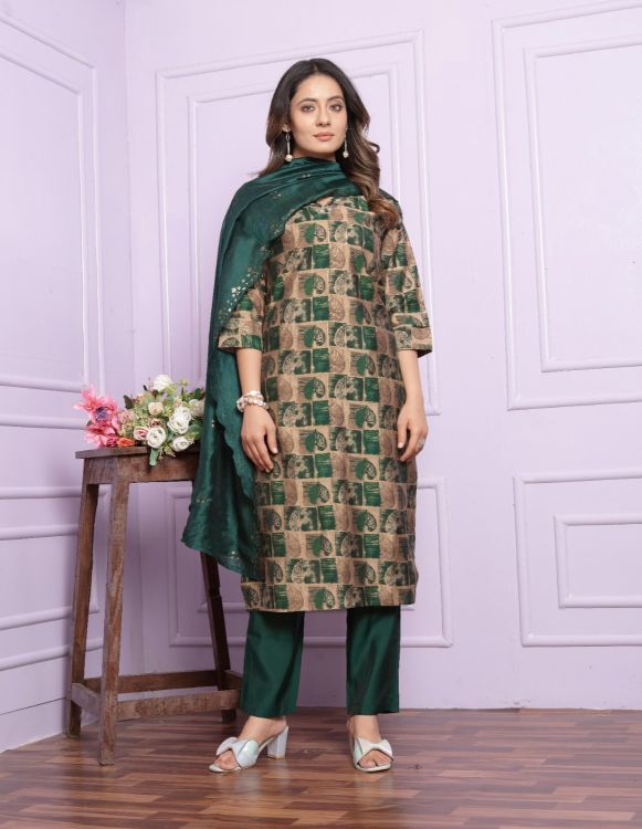 Picture of Delightful Viscose Multi Readymade Suits