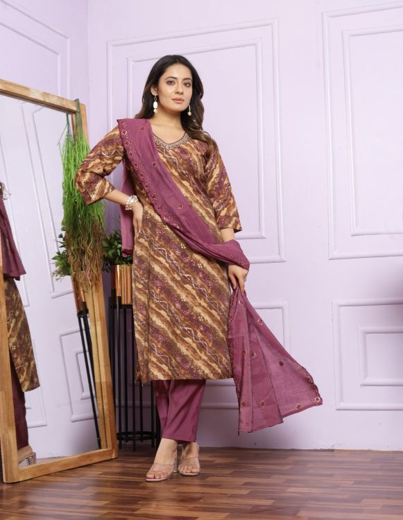 Picture of Splendid Modal Silk Multi Readymade Salwar Suits