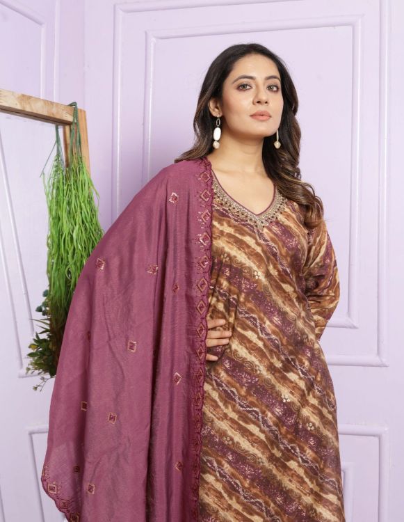 Picture of Splendid Modal Silk Multi Readymade Salwar Suits