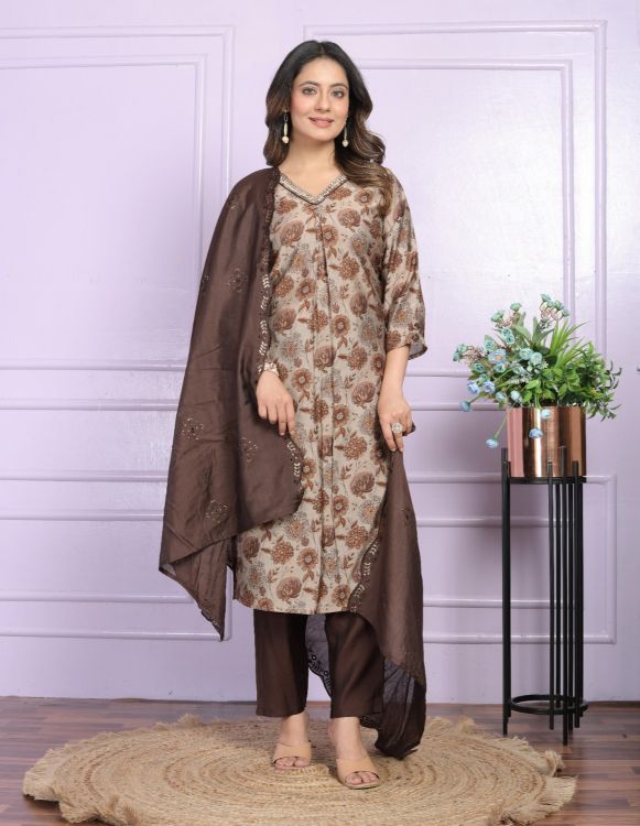 Picture of Amazing Pure Viscose Muslin Multi Salwar Suits