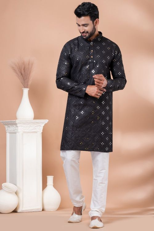 Picture of Special-Mirror Premium Designer Readymade Men's Kurta Pajama