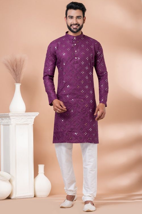 Picture of Special-Mirror Premium Designer Readymade Men's Kurta Pajama