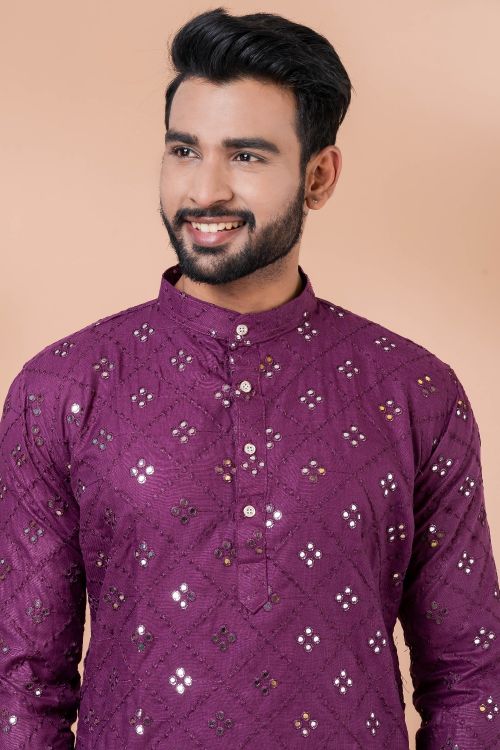 Picture of Special-Mirror Premium Designer Readymade Men's Kurta Pajama