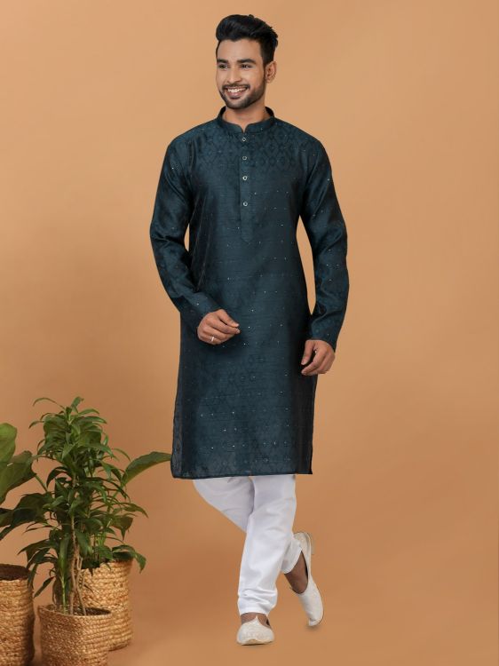 Picture of Superb Silk Kurta Pajama