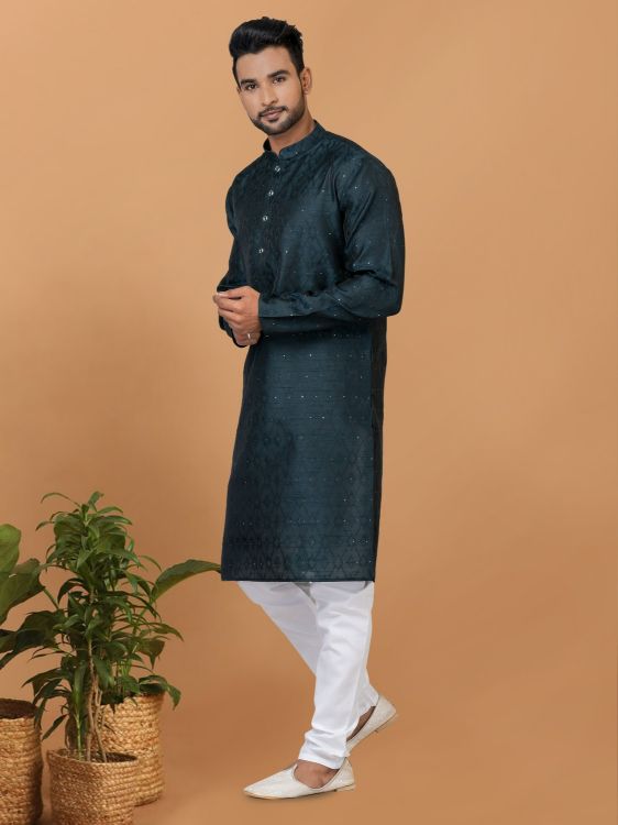 Picture of Superb Silk Kurta Pajama