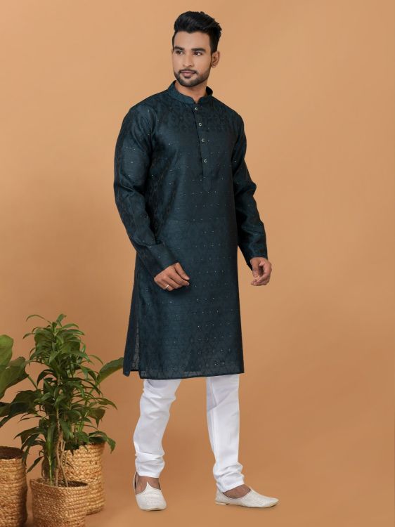 Picture of Superb Silk Kurta Pajama