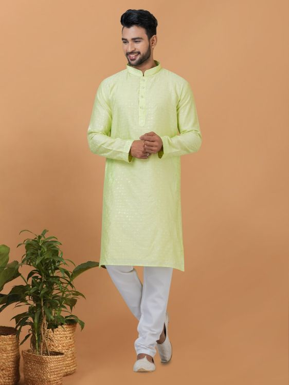 Picture of Fine Viscose Cotton Kurta Pajama