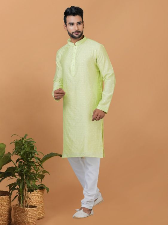 Picture of Fine Viscose Cotton Kurta Pajama