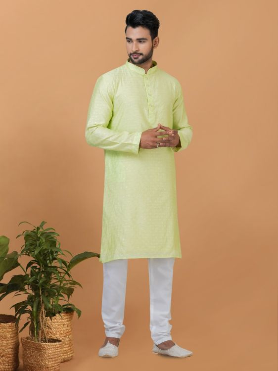 Picture of Fine Viscose Cotton Kurta Pajama