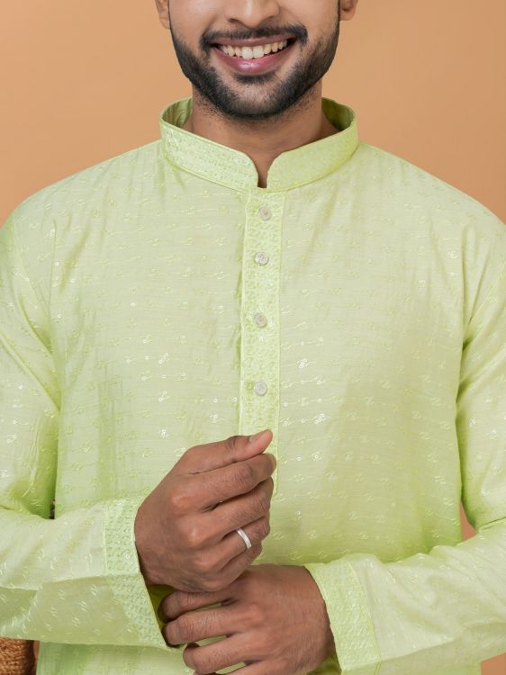 Picture of Fine Viscose Cotton Kurta Pajama