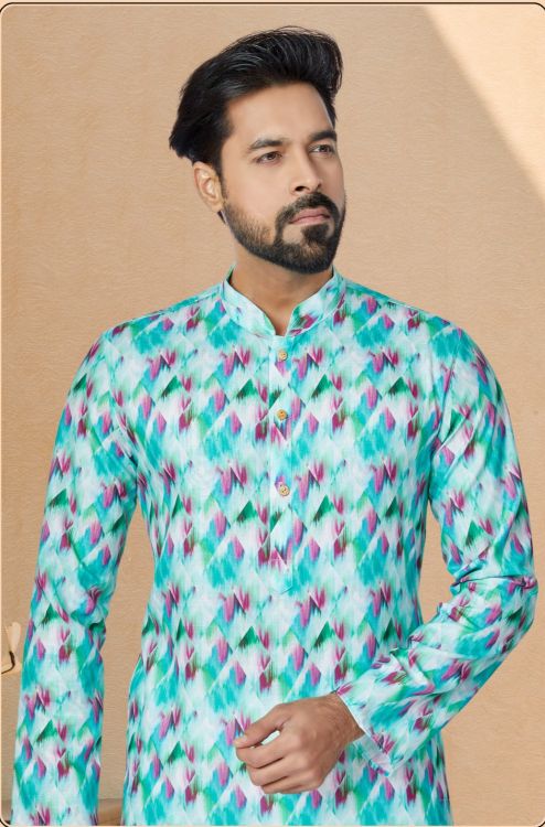 Picture of Charming Cotton White Kurta Pajama