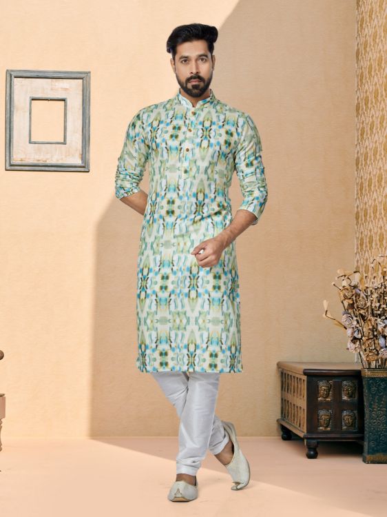 Picture of Statuesque Cotton White Kurta Pajama