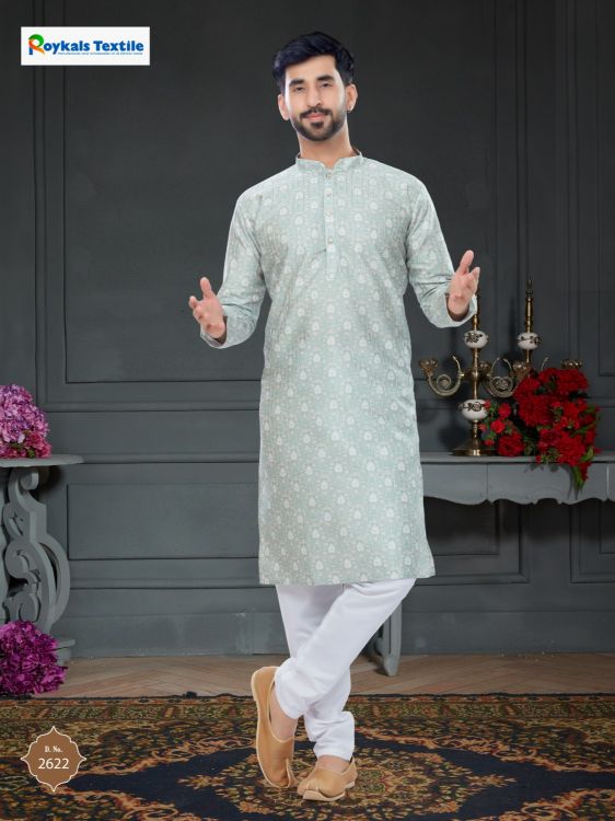 Picture of Lovely Silk Light Grey Kurta Pajama