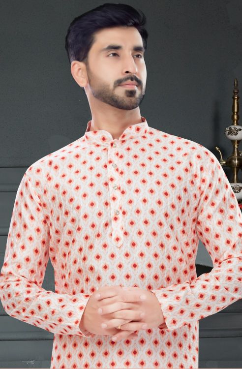 Picture of Beauteous Silk Multi Kurta Pajama